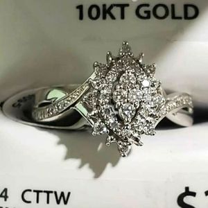 10k gold and diamond ring
